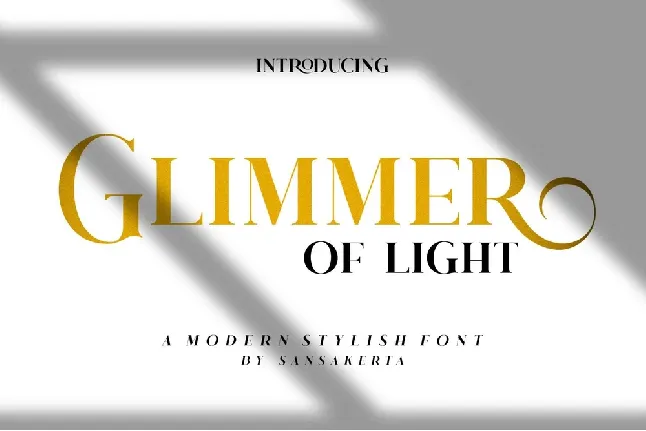 Glimmer of Light font