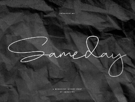 Sameday font