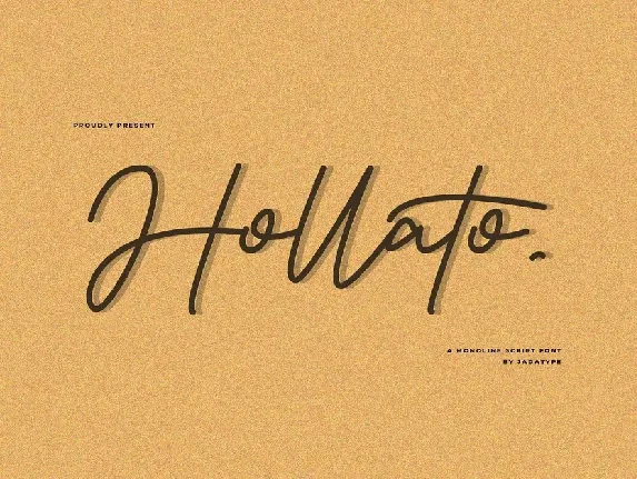 Hollato font