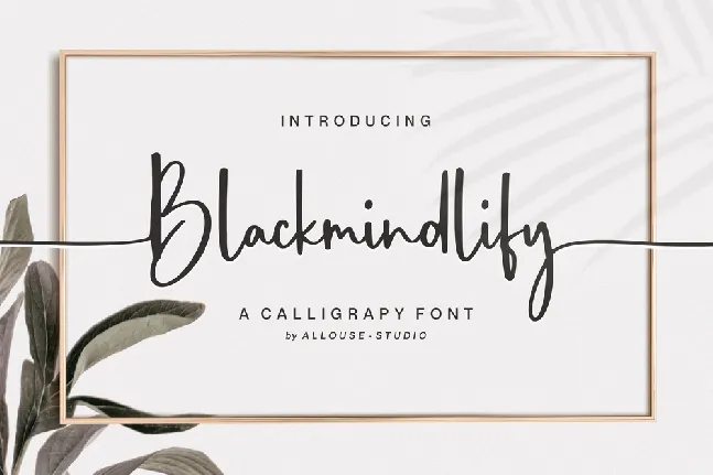 Blackmindlify font