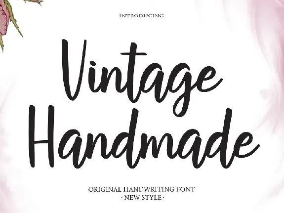 Vintage Handmade font