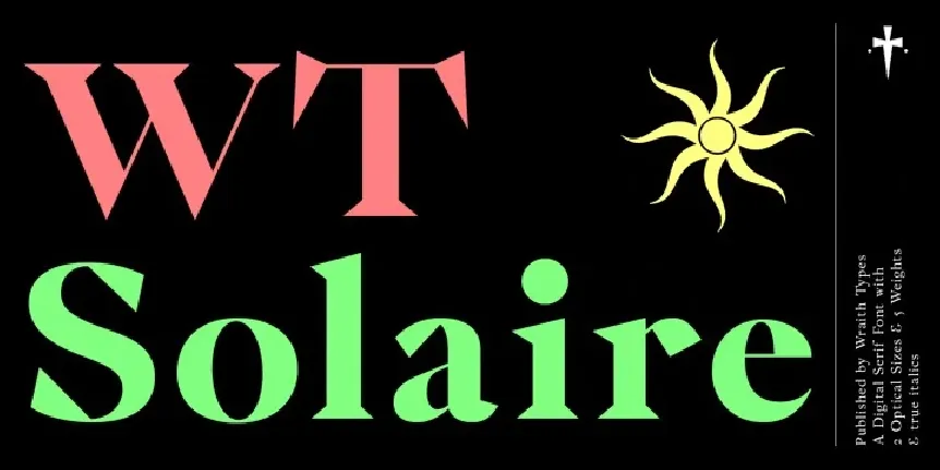 WT Solaire Family font