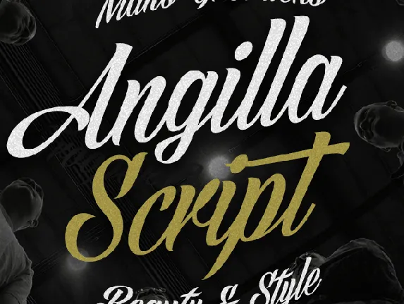 Angilla Script PERSONAL USE font