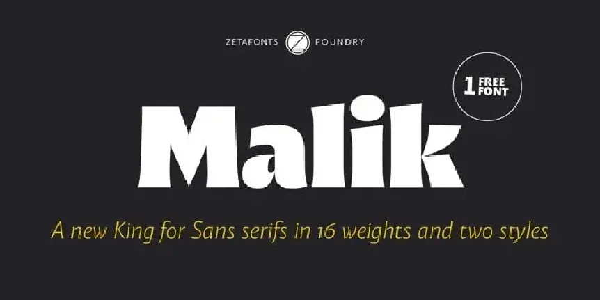 Malik Serif font