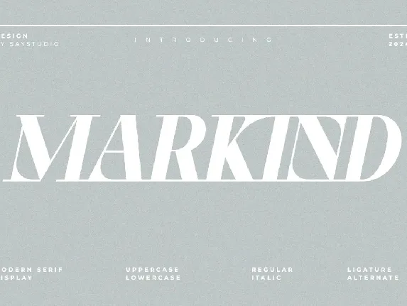 Markind font