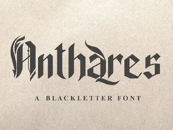 Anthares font