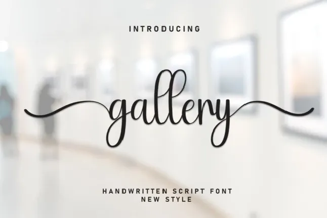 Gallery Script font