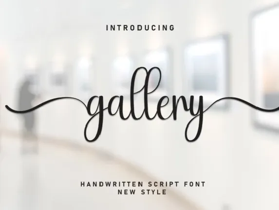 Gallery Script font