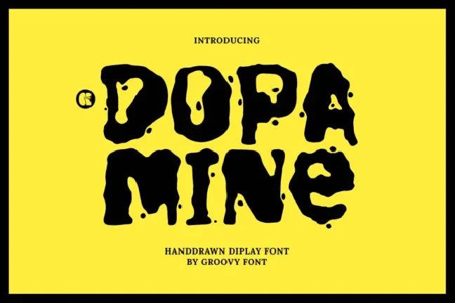 Groovy Dopamine Display font