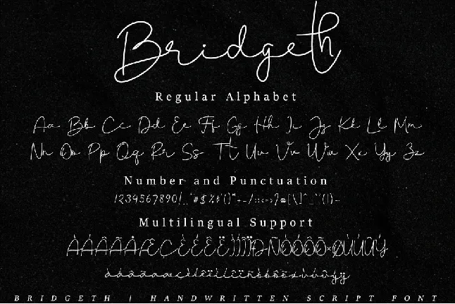 Bridgeth font