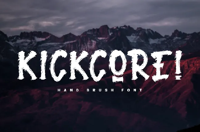 Kickcore font