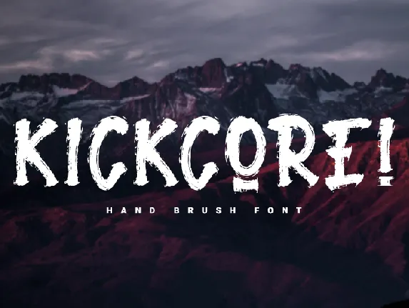 Kickcore font