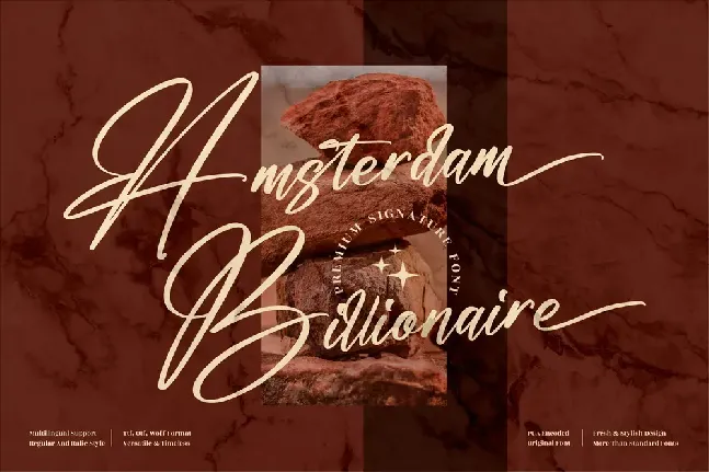 Amsterdam Billionaire font