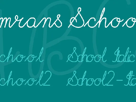 Imrans School font