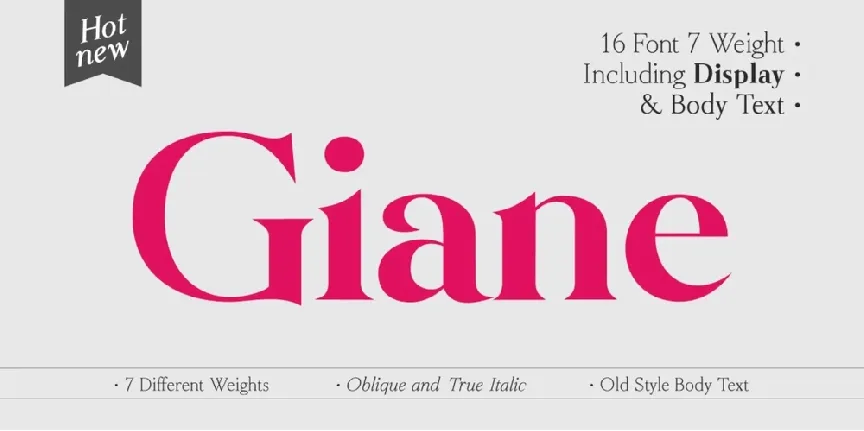 Giane Family font