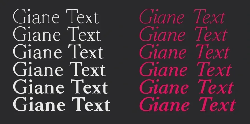 Giane Family font