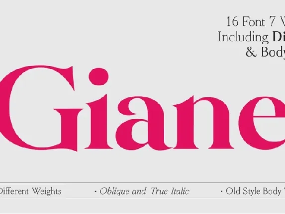 Giane Family font