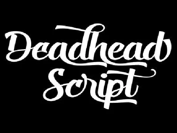 Deadhead Script font