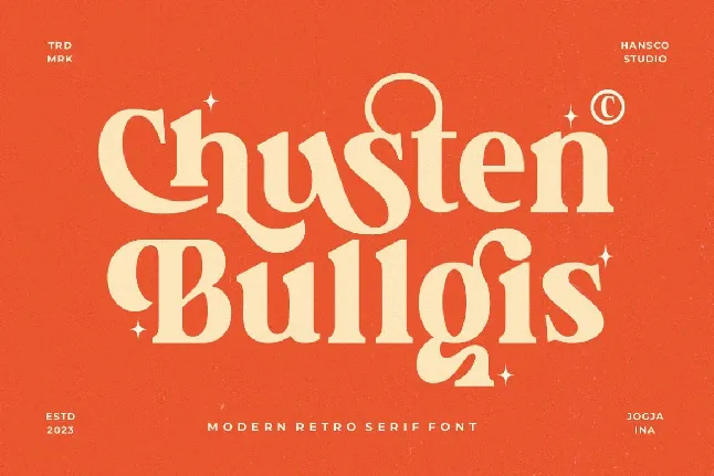 Chusten Bullgis font