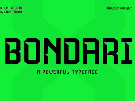 Bondari font