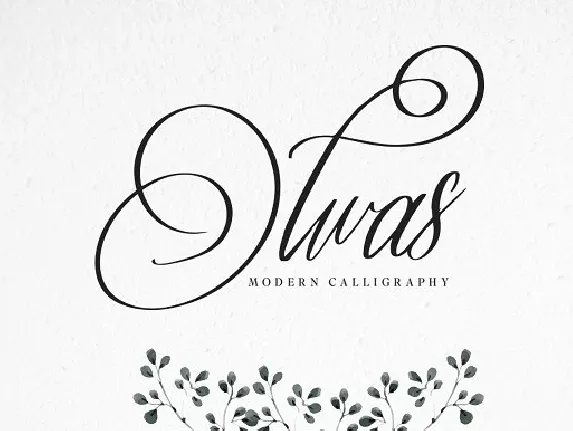 Olwas Script Free font