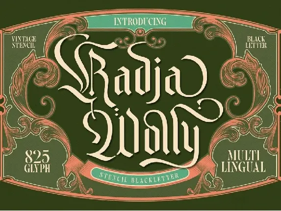 Radja Wolly font