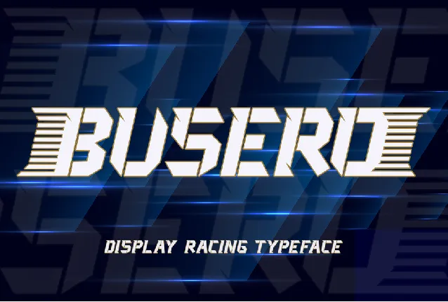 BUSERO font