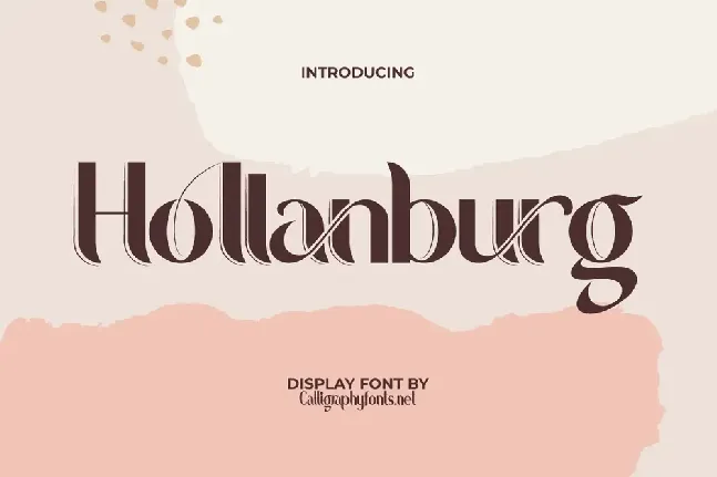 Hollanburg Demo font