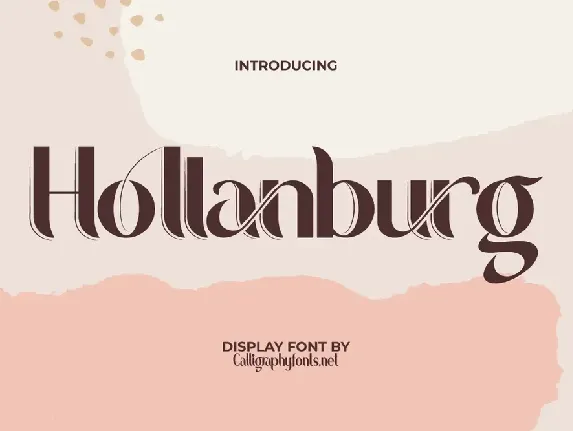 Hollanburg Demo font