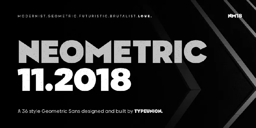 Neometric font