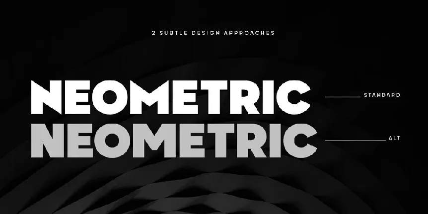 Neometric font