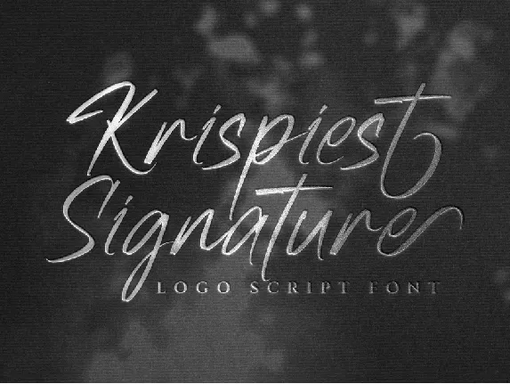 Krispiest Signature font