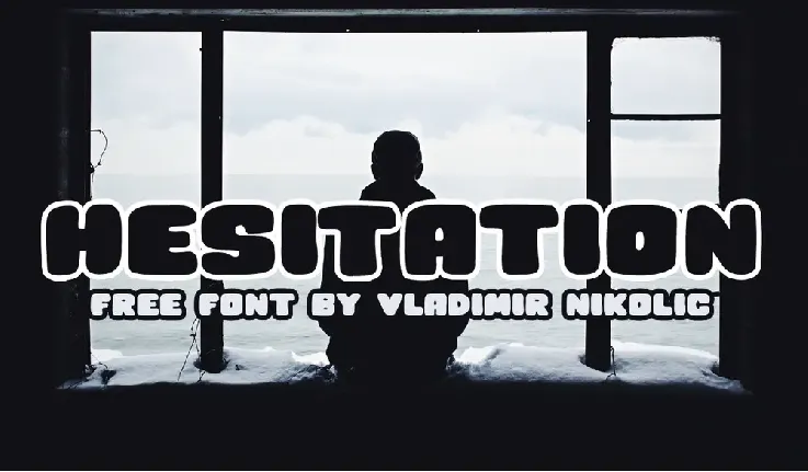 Hesitation font