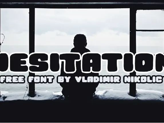 Hesitation font