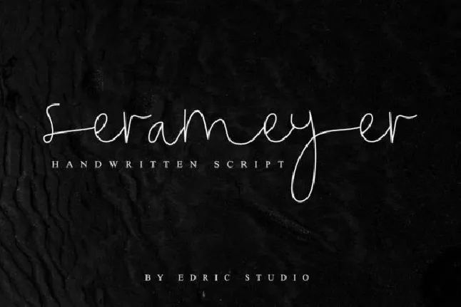 Serameyer Signature font