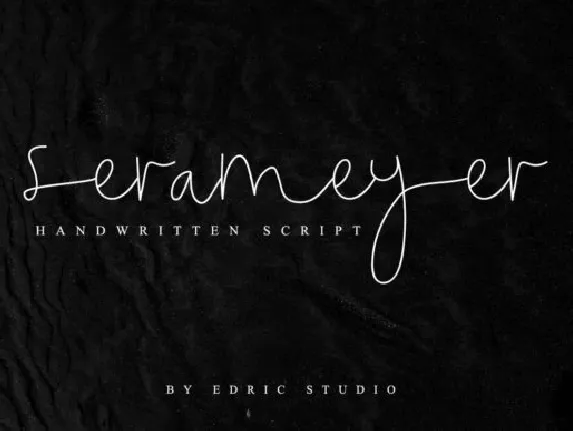 Serameyer Signature font