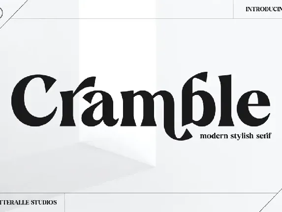 Cramble font