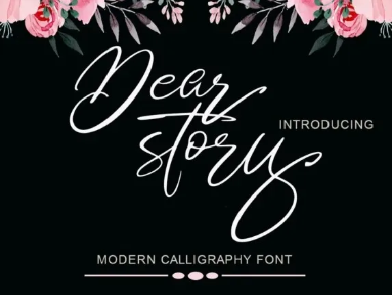 Dear Story Script font