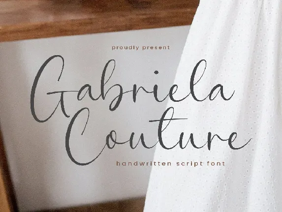 Gabriela Couture font