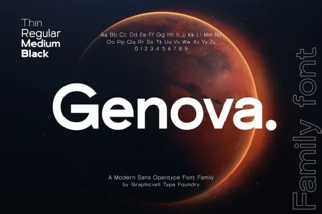 Genova Family font