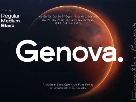 Genova Family font