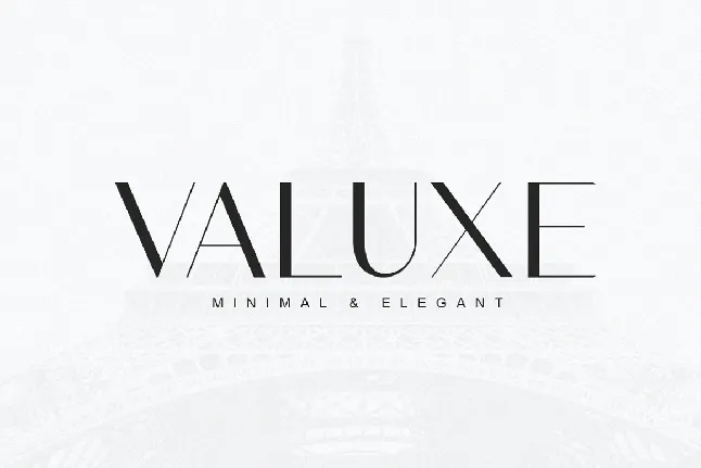 Valuxe font