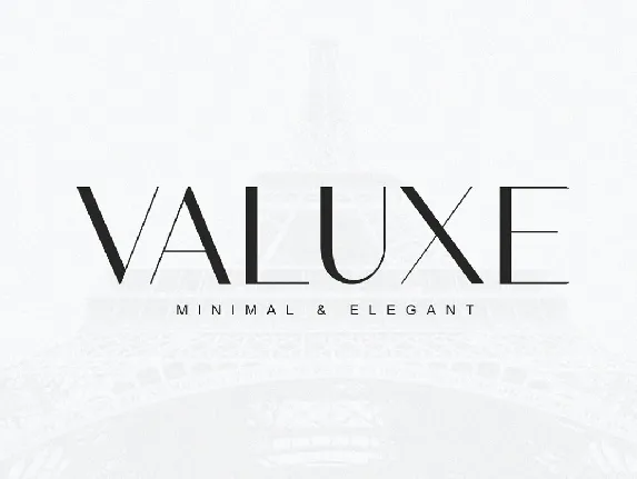 Valuxe font