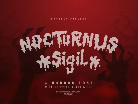 Nocturnus Sigil font