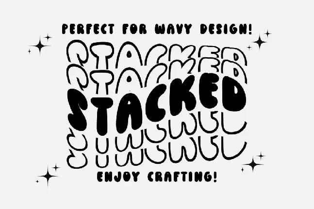 Retro Stacked font