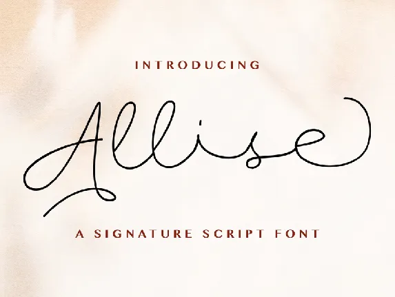 Allise font