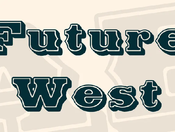 Future West font