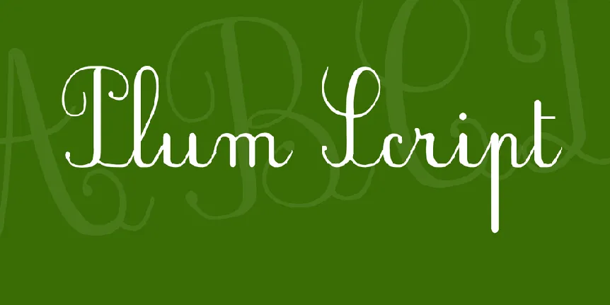 Plum Script font