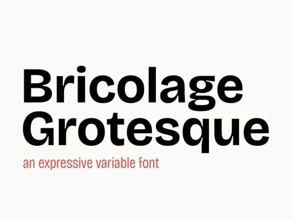 Bricolage Grotesque Family font