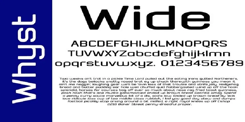 Whyst Sans Serif font